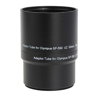 52mm Lens and Filter Adaptor Tube for Olympus SP550 SP560 SP570 camera UZ 52mm(WT)Black