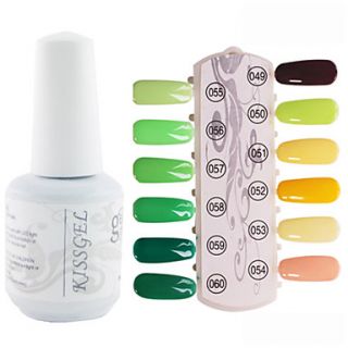 1PCS Sequins UV Color Gel Nail Polish No.49 60 Soak off(15ml,Assorted Colors)