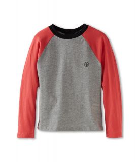 Volcom Kids Spring Peaks L/S Raglan Boys T Shirt (Red)