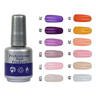 UV Color Sweet Builder Gel Nail Polish No.1 12(10ml,1PCS,Assorted Colors)