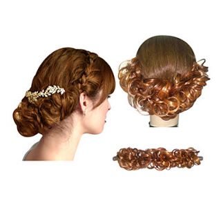 High Quality Synthetic Light Brown Hair Pieces