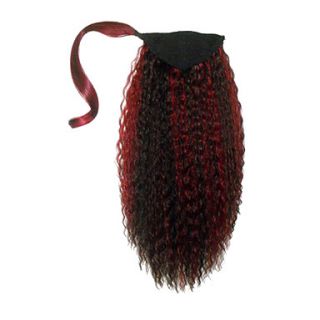 Top Grade Quality Synthetic Wine Wavy Fluffy Ponytail