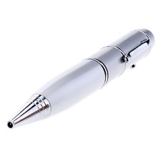 Pen Shaped Aluminum Alloy USB Flash Drives 4G(Silver)