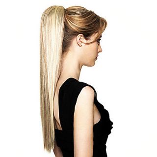 Top Grade Synthetic Long Straight Blonde Ponytail