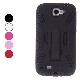 Dismountable Multilayer Protective Case with Stand for Samsung Galaxy Note2 N7100