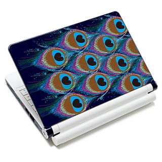 Peacock Feather Pattern Laptop Notebook Cover Protective Skin Sticker For 10/15 Laptop 18381