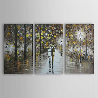 Hand Painted Oil Painting Landscape With Stretched Frame Set of 3 1303 LS239