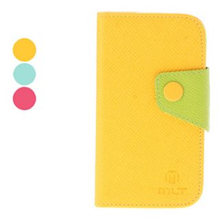 Elegant Style PU Leather Case with Card Slot for Samsung Galaxy S3 Mini I8190 (Assorted Colors)