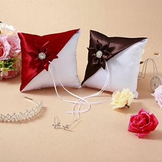 Wedding Ring Pillow With Flower (More Colors)