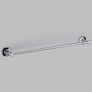 Contemporary Style Chrome Finish Brass Wall Mounted Towel Bars