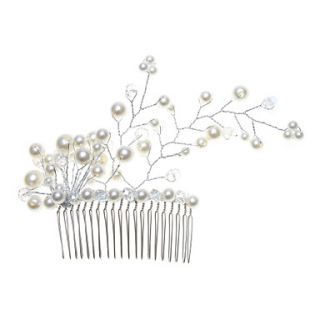 Gorgeous Alloy With Imitation Pearl Womens Hair Combs