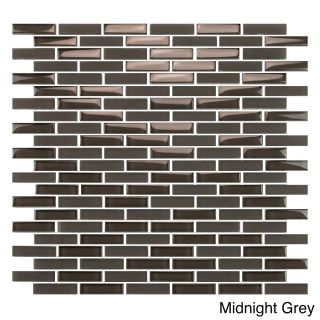 Emrytile Vetro Staggered Brick Glass 12x12 Wall Tile Sheets (pack Of 10)
