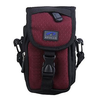 Ripstop Polyester Padded Soft Protective Carrying Bag Case with Hooks for Slim Card Digital Camera