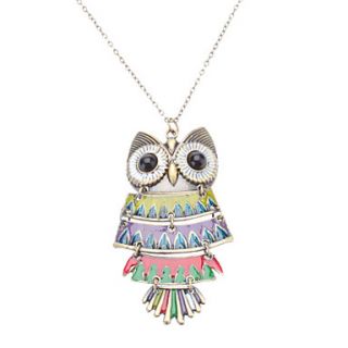 Colourful Matching Owl Vintage Necklace