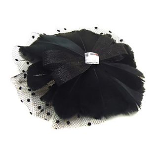 Gorgeous Net With Rhinestone/Feather Womens Fascinators