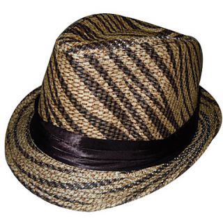 Silkete Leopard Print Black Band Trilby Hat