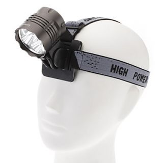 LetterFire LF50 3 Mode 5xCREE XML T6 LED Headlamp (4500LM 4x18650 Gray)