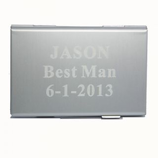 Personalized Simple Alloy Business Card Holder