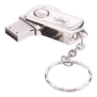 32GB Rotate Metal Material Mini USB Flash Drive