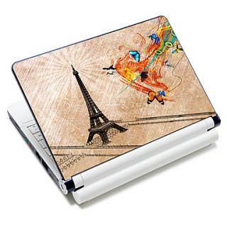 Eiffel Tower Pattern Laptop Protective Skin Sticker For 10/15 Laptop 18317(15 suitable for below 15)