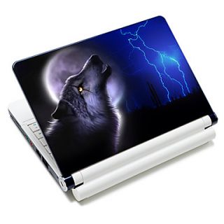 Wolf And Lightning Pattern Laptop Protective Skin Sticker For 10/15 Laptop(15 suitable for below 15)