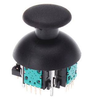 Replacement 3D Vibrating Rocker Joystick Cap Shell Mushroom Caps for PS3 Wireless Controller (Green Chip)