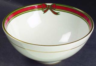 Royal Doulton Ribbon 5 All Purpose (Cereal) Bowl, Fine China Dinnerware   Red,