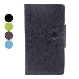 Microgroove Grain PU Leather Case for Sony Xperia J ST26i