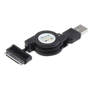 68cm 26 inch Retractable USB Data Cable for Samsung Galaxy Tab P1000