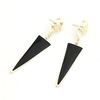 Punk Style Alloy Acrylic Triangle Pattern Earrings (Assorted Colors)