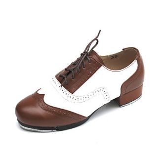 Unisexs Leather Upper Tap Dance Shoes Tap Included