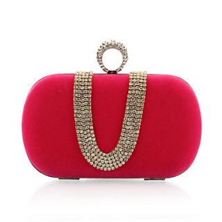 Velvet With Austria Rhinestones/ Aluminiumsheet Evening Handbags/ Clutches More Colors Available