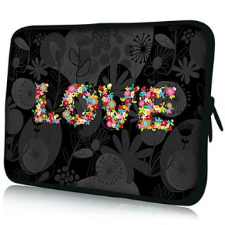 Love FlowerPattern Nylon Material Waterproof Sleeve Case for 11/13/15 LaptopTablet