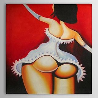 Hand Painted Oil Painting People Nude Maiden with Stretched Frame 1307 PE0264
