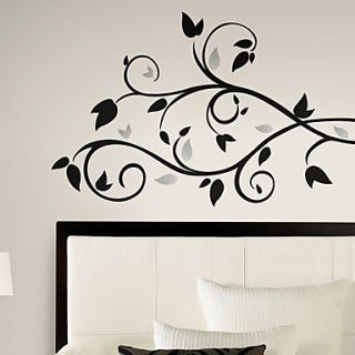 Black and Silver Tree Branch Wall Sticker
