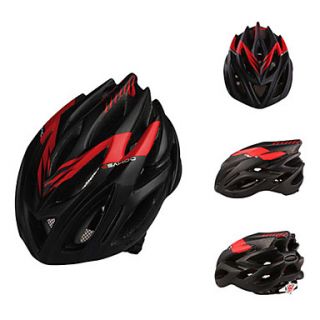 2013 New Designed PC Materials Ajustable Matte Black and Red Cycling Helmets(23 Vents)