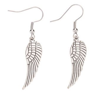 Wings Shape Antique Silver Earrings