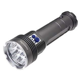 FandyFire L3 3 Mode 7x Cree XML T6 LED Flashlight (5000LM, 6x18650, Grey)