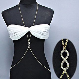 Gold Plated Alloy infinity Pattern Body Chain