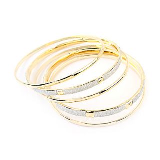 Gold Plated Alloy Multi row Shining Bracelet
