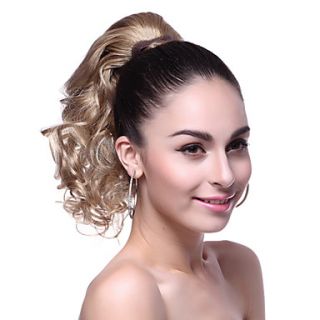 Top Grade Synthetic Short Wavy Blonde Ponytail