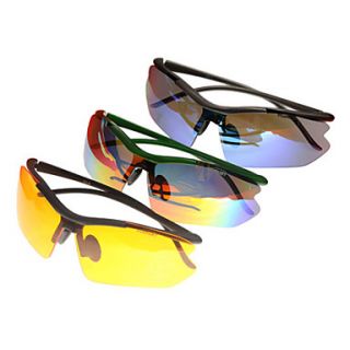 OQ Sports Anti UV Super Light TR90 Sun Glasses Goggle with Extra 5 Lens