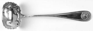 Whiting Division Bead (Sterling, 1880, No Monograms) Oyster Ladle, Solid Piece  