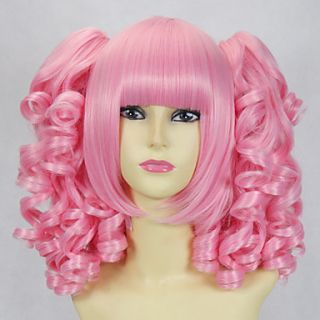 Pink Curly Pigtails 45cm Sweet Lolita Wig