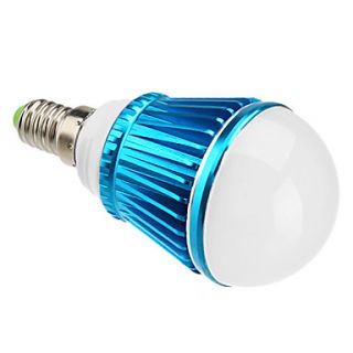 Dimmable E14 3W 270LM 6000 6500K Natural White Light Blue Shell LED Ball Bulb (220V)