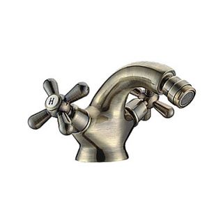 Antique Inspired Solid Brass Bidet Faucet   Polished Brass Finish