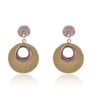 Fashion Gold Plated shining Rould Earrings