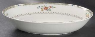 Royal Doulton Kingswood 9 Oval Vegetable Bowl, Fine China Dinnerware   Red, Blu