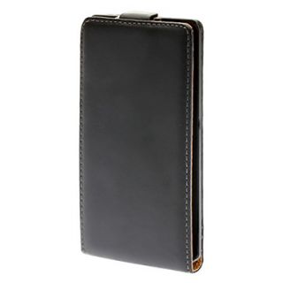 Flip up and down Designed PU Leather Black Full Body Case for Sony ST27i Xperia Go