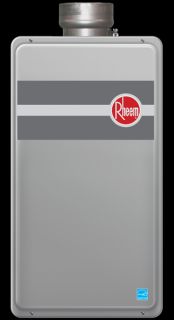 Rheem RTG84DVLP Tankless Water Heater, Liquid Propane 199,000 BTU Max Direct Vent Whole House Ressidential/Commercial Indoor, 8.4 GPM